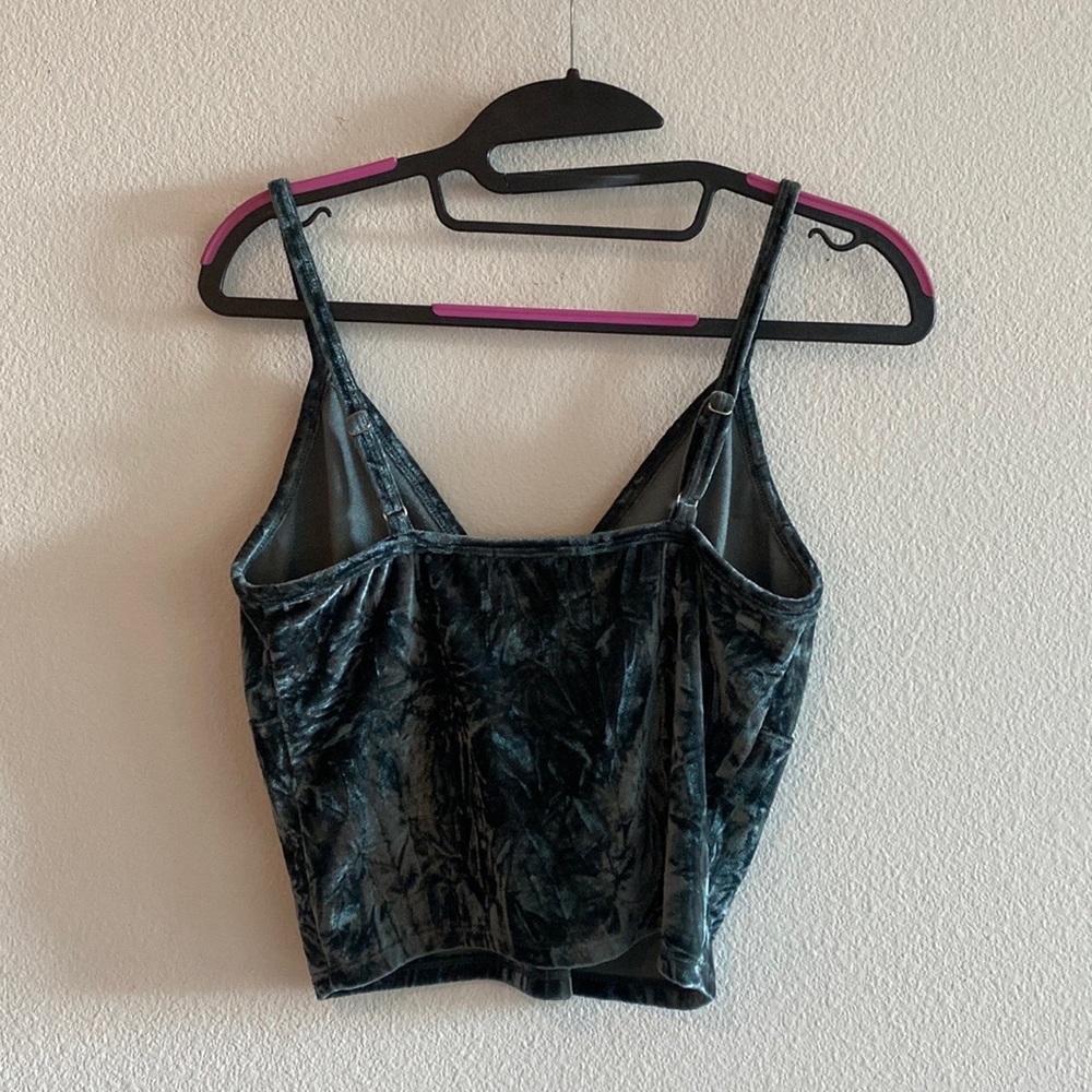 Turquoise velvet tank top Nordstrom